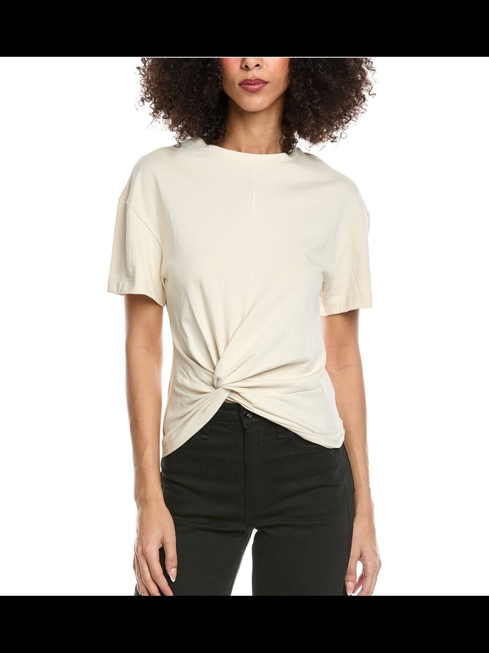 Rag & Bone Mia Draped Twist-Front Tee